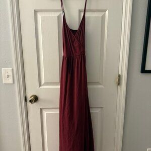 Deep red wine dress